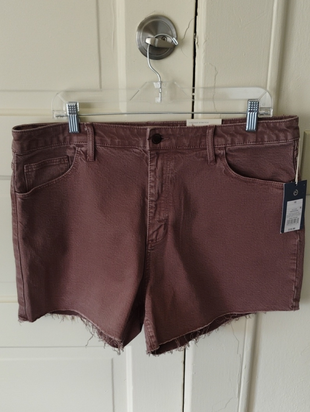 Universal Thread Brown Cut Off Jeans Shorts Vintage Midi BNWT Sz 16